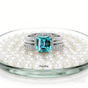 Bague de Fiançailles Femme en Argent 925 avec Moissanite Tournesol Double <span class=keywords><strong>Halo</strong></span> Personnalisée, Style Vintage Luxe Léger et Gemmes Colorées de Laboratoire - Product Image 4