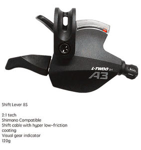 Kit de Transmisión para Bicicleta de Montaña A3 de 24 Velocidades, <span class=keywords><strong>3x8</strong></span> Velocidades, <span class=keywords><strong>Desviador</strong></span> <span class=keywords><strong>Delantero</strong></span> y Trasero - Product Image 2