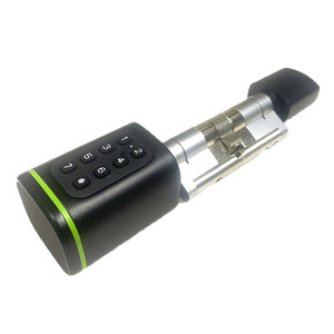 TTLOCK or TUYA SMART Blue-tooth Smart Cylinder Lock Manual Knob Door Lock Con Push <strong>Button</strong> Keypad Fechadura Digital - Product Image 1