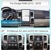 Asvegen Écran de voiture 14.4 "2K Android 13 Unité principale audio stéréo lecteur radio pour Dodge RAM 2013-2024 Carplay Android Auto