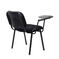 Chaise d'école ergonomique empilable en fer à prix abordable avec tablette d'écriture pour bureau, conférence et salle de classe
