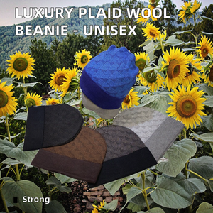 Bonnet Unisexe de Luxe Designer <span class=keywords><strong>en</strong></span> <span class=keywords><strong>Laine</strong></span> Jacquard 100% Personnalisable, Bonnet <span class=keywords><strong>Bob</strong></span> Chaud pour le Ski d'Automne/Hiver - Product Image 2