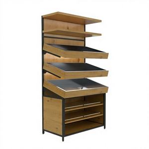 ชั้นวางอาหารสดแบบติดผนัง Highbright พร้อมช่องเก็บของสำหรับซูเปอร์มาร์เก็ต - Product Image 2