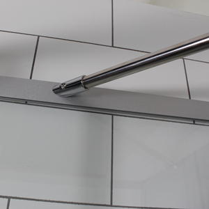 Oumeiga Cabine de <span class=keywords><strong>douche</strong></span> <span class=keywords><strong>italienne</strong></span> pré-assemblée Verre carré avec cadre Pivot Style ouvert pour salle de bain d'hôtel - Product Image 4