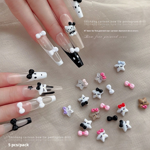 Breloques en résine pour ongles, motif chat mignon, décorations 3D pour nail art professionnel - Product Image 1