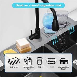 <span class=keywords><strong>Tappetino</strong></span> Antispruzzo per <span class=keywords><strong>Lavello</strong></span> Cucina e Bagno, <span class=keywords><strong>Tappetino</strong></span> in <span class=keywords><strong>Silicone</strong></span> per Scarico Acqua, <span class=keywords><strong>Tappetino</strong></span> Raccogli Acqua - Product Image 2