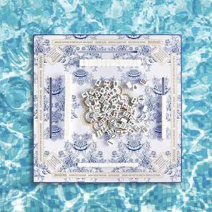 Mesa de <span class=keywords><strong>Juego</strong></span> Flotante de Espuma EVA Personalizada, Bandeja Impermeable para Mahjong, Cartas, Dominó, Juegos de Mesa Portátiles, Accesorio para Fiestas en la Piscina - Product Image 3