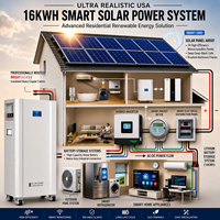 Système de stockage d'énergie solaire de type tour avec batterie LiFePO4 51,2V 280Ah 314Ah 628Ah 14kWh 16kWh 32kWh avec CAN/RS485 et écran LCD