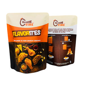 Factory Wholesale Custom <b>Zip</b>-lock Packaging Moisture-proof Aluminum Foil French fries Food Stand Up Packaging <b>Bags</b> - Product Image 1