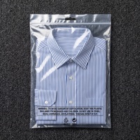 Pochettes transparentes en plastique pour vêtements, sacs poly transparents pour chemises rayées, vêtements tissés, exécution des commandes e-commerce
