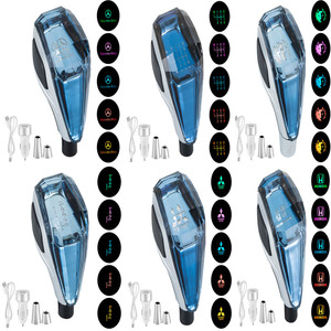 Sélecteur de vitesse de pommeau de levier de vitesse en cristal LED changement de couleur avec engrenage convient à la plupart des voitures à transmission automatique et manuelle - Product Image 4