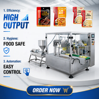 Machine d'emballage rotative multifonctionnelle automatique pour sachets préformés Doypack, pour l'emballage de snacks et de produits alimentaires de petite taille, haute productivité