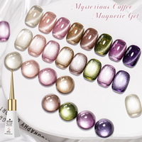 MTSSII Gel UV/LED Soak-Off pour Salon, Outils de Nail Art Féminin, Gel Magnétique Effet Œil de Chat Réfléchissant 10ml, Tendance