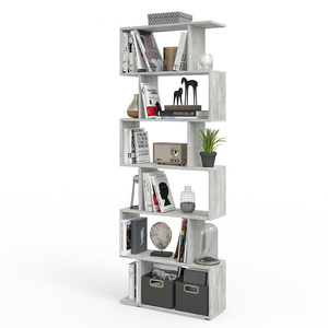 Kệ Sách Tự Đứng Màu Trắng Kệ Sách Bằng Gỗ Kệ Sách Trưng Bày Hình Khối Kệ Sách 6 Tầng - Product Image 6
