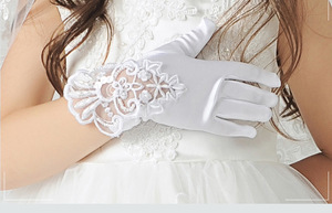 Guantes Largos Elegantes de Encaje Romántico, Estilo Ópera, para Fiestas de Novia y Eventos Formales - Product Image 4