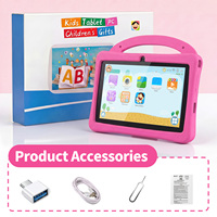 Nouvelle tablette éducative pour enfants AG-K10 7 pouces MTK Quad Core avec fonction d'écriture, contrôle Wi-Fi, jeux éducatifs, mini-ordinateur en stock