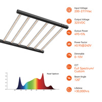 Lampe de culture LED Tritile 480W à 6 barres, spectre complet, style barre, dimmable, pour légumes, tomates, culture intérieure, hydroponie