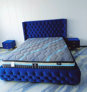 Роскошная кровать с высоким бархатным изголовьем - Product Image 5