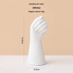 Vase à fleurs en résine fait à la main Art déco minimaliste <span class=keywords><strong>moderne</strong></span> pour anniversaire Home Decor-Creative Craft Ornement pour salon bureau - Product Image 6