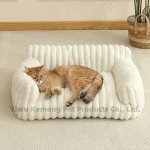 Großhandel Custom Rabbit Fur <span class=keywords><strong>Pet</strong></span> Schlafs ofa OEM Logo Hund Schlaf matte Kissen mit abnehmbaren wasch baren Bezug rutsch feste Basis <span class=keywords><strong>Pet</strong></span> Sofa - Product Image 3