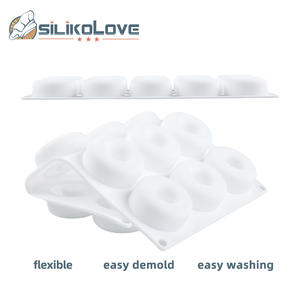 Molde <span class=keywords><strong>de</strong></span> Silicona para Hornear Donas <span class=keywords><strong>de</strong></span> Alta Calidad con 15 Cavidades Circulares, Herramientas <span class=keywords><strong>de</strong></span> Decoración para Pasteles - Product Image 3