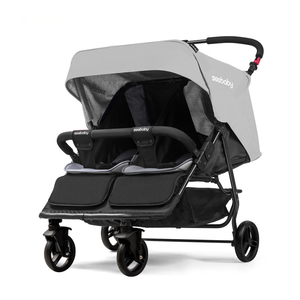 Poussette double pliable Purorigin pour jumeaux, châssis en alliage d'aluminium, Coches Para Bebes, poussette double pour bébé et tout-petit - Product Image 1