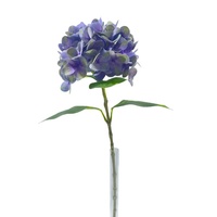 Hortensia artificiel imprimé en 3D, aspect réaliste, 60 cm de haut, fleur de 20 cm de diamètre, bleu saphir, pour décoration de mariage, de fêtes et de maison
