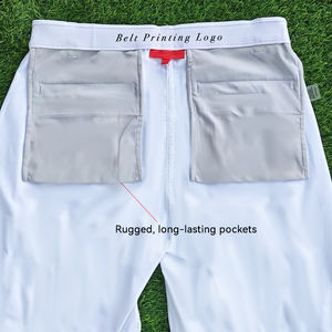 Logo personnalisé, haute qualité, décontracté, en laine, confortable, élastique, séchage rapide, respirant, bouton, fermeture éclair, pantalon de sport pour homme, course à pied, golf - Product Image 6