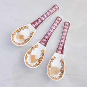 ชุดชามและช้อนเซรามิกหรูหราสไตล์ยุโรป - Product Image 3