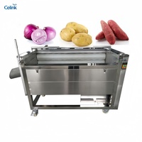 Industriële automatische aardappel- en cassave-schilmachine, commerciële aardappelschilmachine