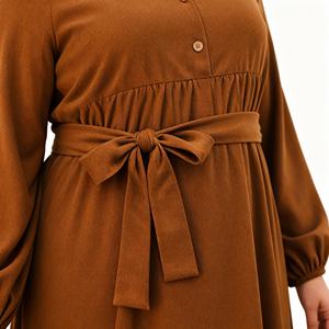 New Design Dubai Style High Quality Fabric Long Fashion Modest <b>Dress</b> <b>Sequins</b> Abaya for Muslim Women Supplier - Product Image 2