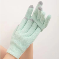Gants d'hiver en plumes pour femmes, mitaines à deux doigts compatibles avec les écrans tactiles