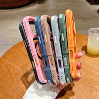 Casing Ponsel Anti Benturan Magnetik Transparan untuk iPhone 17 16 15 14 Pro Max Defender bumper Kuat 2 in 1 Penutup Belakang Tebal