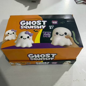 Jouet Squishy Fantôme Amusant et Moelleux pour Halloween, Fantôme Blanc Smushmart à Presser, Jouet Sensoriel Anti-Stress, Fantôme Squishy Géant - Product Image 3