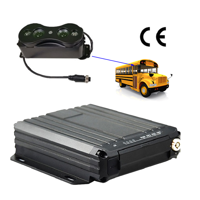 Vehicle Traffic Counter Mdvr 4g Gps School Bus People Counter Vehicle Camera Mobile Dvr 4 Channel Bus Real-time Tracking Mdvr