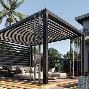 Tente <span class=keywords><strong>d</strong></span>'<span class=keywords><strong>ombrage</strong></span> de mobilier <span class=keywords><strong>d</strong></span>'extérieur, gazebo <span class=keywords><strong>pergola</strong></span>, <span class=keywords><strong>toile</strong></span> fixe avec lumière RVB - Product Image 5