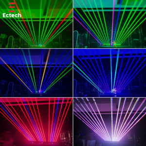 ไฟเวทีแบบเคลื่อนที่ 3-in-1 รุ่น Stage Light Factory พร้อมเลเซอร์วอช 8x500mW RGB/RGBW DMX512 ควบคุมอัตโนมัติ/เสียง สำหรับงานดีเจ คาราโอเกะ ดิสโก้ ผับ โรงละคร และคลับ - Product Image 4