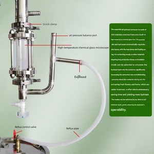 Unité de distillation d'<span class=keywords><strong>huiles</strong></span> <span class=keywords><strong>essentielles</strong></span> électrique, extracteur <span class=keywords><strong>à</strong></span> vapeur pour <span class=keywords><strong>huiles</strong></span> de lavande, de camomille et d'eucalyptus - Product Image 3