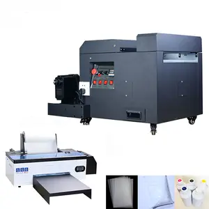 Automatic Tshirt A3 DTF Printer 6 Color Ink Channels Textile Printing Machine On Tshirt DTF Printer With Roll To Roll Heat
