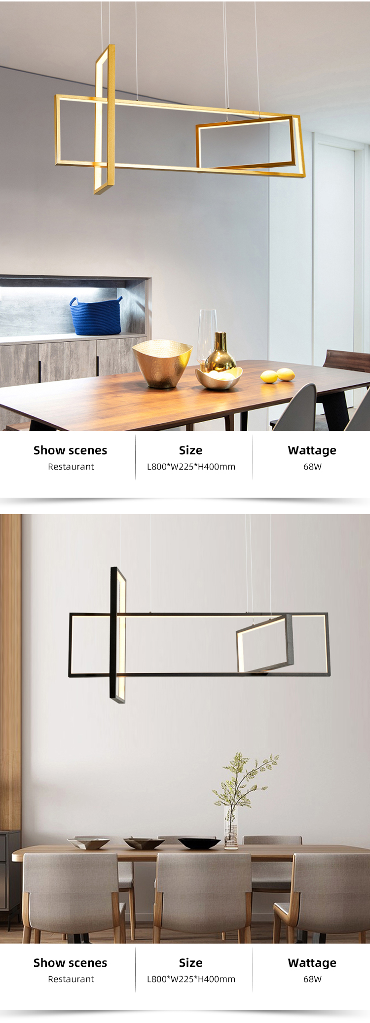 Hot Selling Wholesale Modern Indoor Restaurant Decoration Led Chandelier Pendant Lights