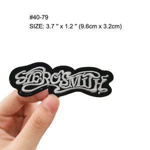 Écusson en tissu polyester brodé à la machine japonaise ELVIS AEROSMITH pour veste matelassée et chemise en jean - Product Image 5