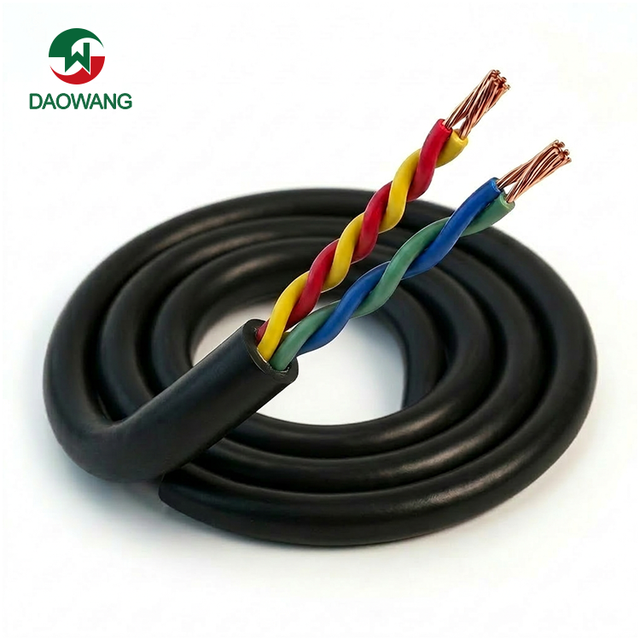 Dao Wang EKM71100 4x0.3mm High Voltage 3000V Shielded Tinned Copper PVC Control Cable Drag Chain Industrial Automation