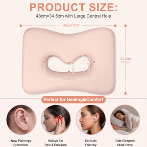 Oreiller de beauté anti-âge en tissu rafraîchissant pour dormeurs sur le ventre, oreiller anti-rides pour dormeurs latéraux - Product Image 2