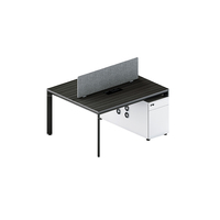 Mobilier de bureau modulaire en bois blanc Moderno pour petits espaces