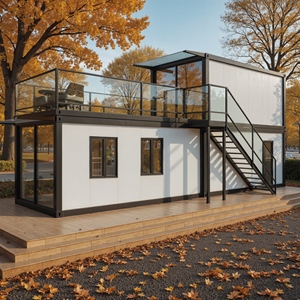 Maisons préfabriquées écologiques à 2 étages, maisons modulaires, duplex à 2 chambres, maisons préfabriquées de luxe avec appartement ou <span class=keywords><strong>villa</strong></span> - Product Image 1