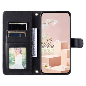 Étui en cuir de luxe Diamond Design <span class=keywords><strong>avec</strong></span> lanière porte-cartes pour étui de téléphone <span class=keywords><strong>Huawei</strong></span> <span class=keywords><strong>P30</strong></span> <span class=keywords><strong>avec</strong></span> portefeuille - Product Image 6