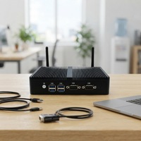 Mini PC EGLOBAL con Intel Core I5-4200U, DDR3, Máximo 8G, SSD MSATA, Compatible con Win8/10/Linux, Salida de Pantalla Dual HDMI 1.4 y VGA, Doble Lan