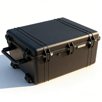 Valise de Transport Rigide en Plastique à Roulettes, Poignée Rétractable, Mousse Alvéolée Découpable, Prix Usine, pour Rangement et Transport d'Outils