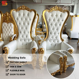 Sofá de Boda para Novios, Muebles Reales de Respaldo Alto, Silla de Trono de Rey y Reina para Fiesta de Bodas - Product Image 2