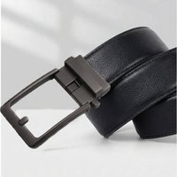 Logo métallique personnalisé en cuir de vachette écologique, largeur 3,5 cm, avec épingle en alliage, style décontracté et professionnel, respirant, durable, classique